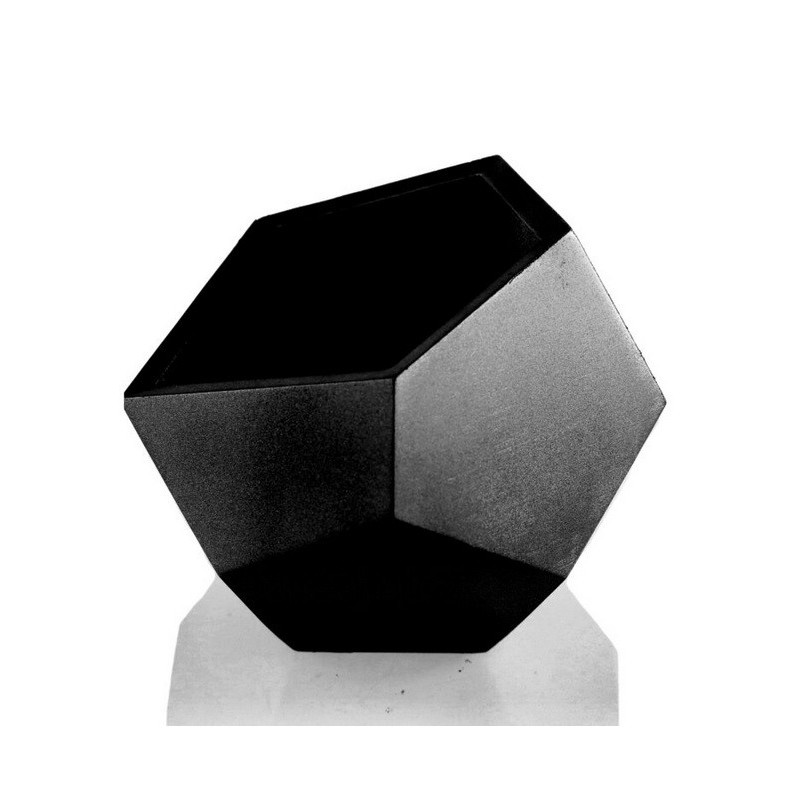 Osłonka kwadratowa geometryczna XL czarna - 1