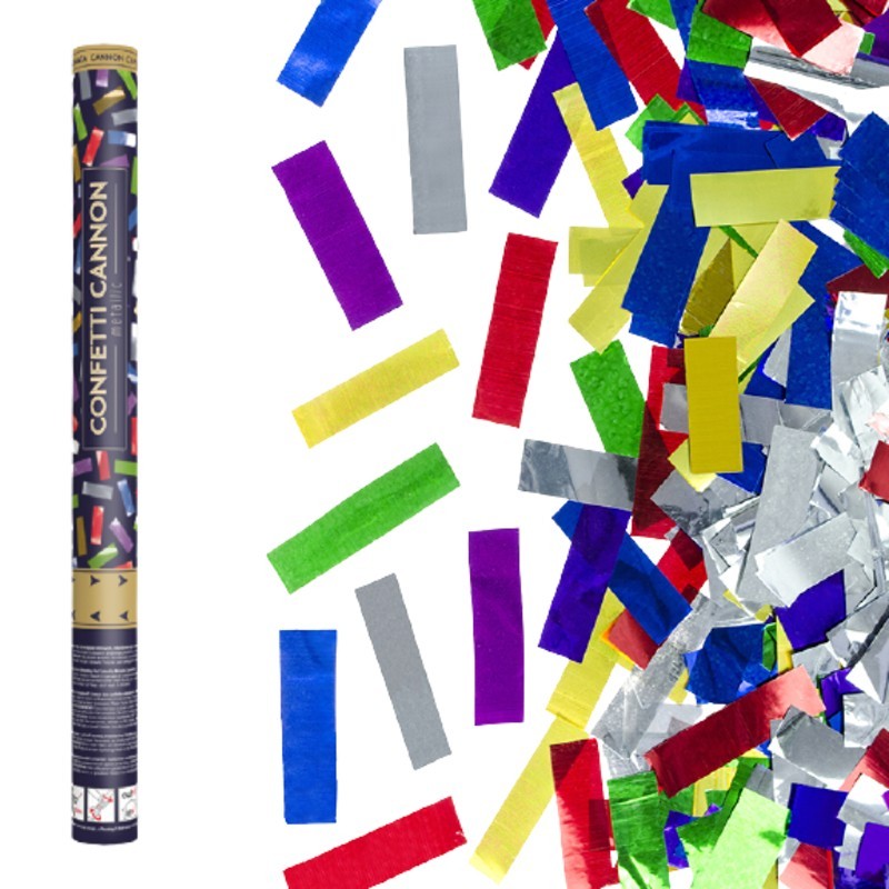 Tuba strzelająca kolorowe konfetti wyrzutnia 60 cm - 1