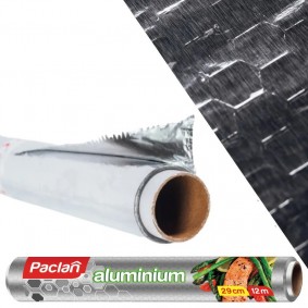 Folia aluminiowa spożywcza gruba moletowana  12m - 1