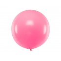 Duży Balon okrągły 1m metrowy matrówka pastelowy różowy - 1