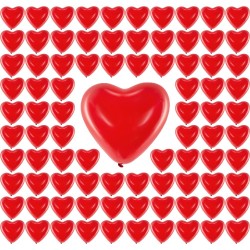Balony lateksowe czerwone serca Walentynki 100szt
