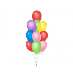 Balony lateksowe pastelowe kolorowe na hel 10szt - 3