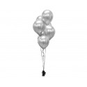 Balony lateksowe 12" platynowy srebrny 7szt - 2