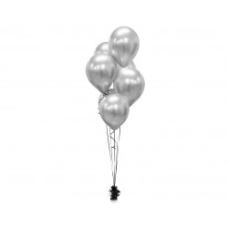 Balony lateksowe 30 cm platynowe srebro 50szt - 3