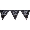 Girlanda papierowa z flagami 30 urodziny 28x270cm - 2