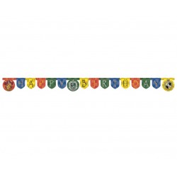 Banner urodzinowy Harry Potter Hogwart kolorowy 2m - 2