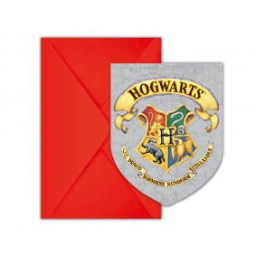 Zaproszenie z kopertą Harry Potter Hogwarts herb - 1