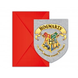 Zaproszenia z kopertą Harry Potter Hogwarts herb
