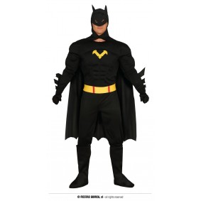 Strój dla dorosłych Batman (kombinezon, peleryna, maska, pasek) - 1