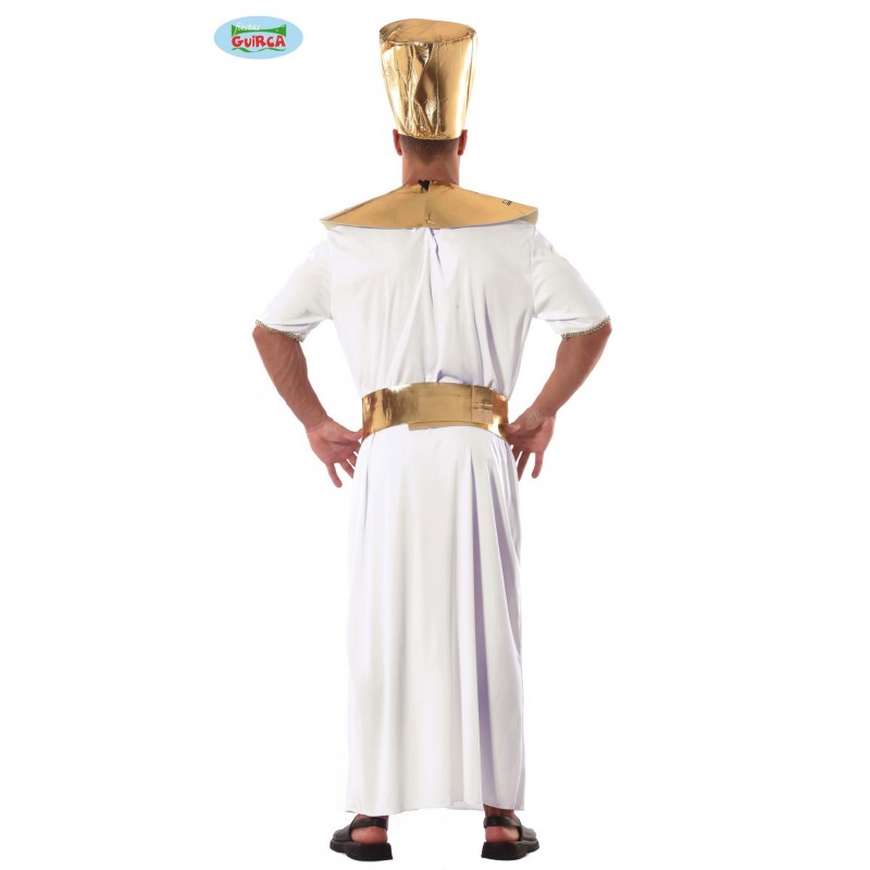 Strój dla dorosłych Faraon (czapka, kołnierz, opaski na rękę, pasek, tunika) - 2