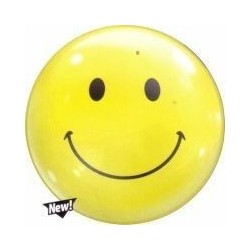 Balon foliowy żółty pastelowy uśmiech emotka 55cm