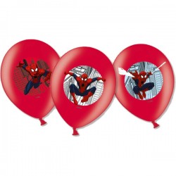Balony lateksowe Spiderman człowiek-pająk 6szt - 1