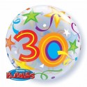 Balon gumowy z nadrukiem 30 urodziny na hel kolor - 1