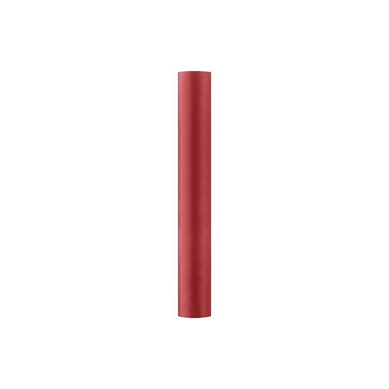 Satyna na rolce ozdobna gładka czerwona 36cm x 9m - 2