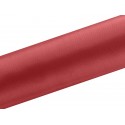 Satyna na rolce ozdobna gładka czerwona 16cm x 9m - 2