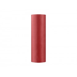 Satyna na rolce ozdobna gładka czerwona 16cm x 9m - 3