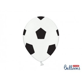 Balon lateksowy gumowy Piłka Nożna z nadrukiem 6sz - 1