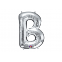 Balon foliowy 34 litera B srebrna - 1