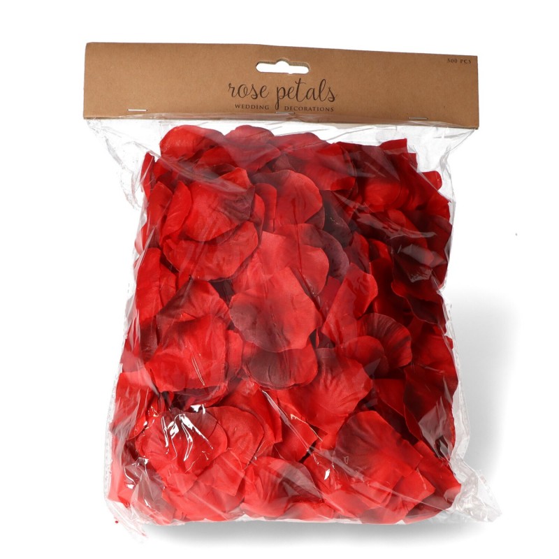 Płatki róż konfetti syntetyczne czerwone  500 szt - 2