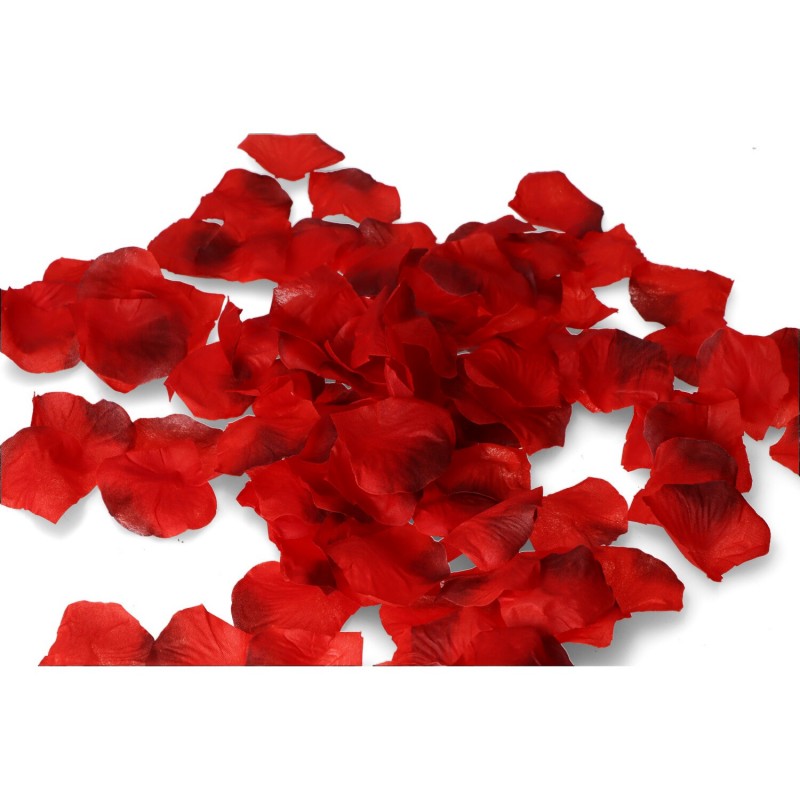 Płatki róż konfetti syntetyczne czerwone 100 szt - 2