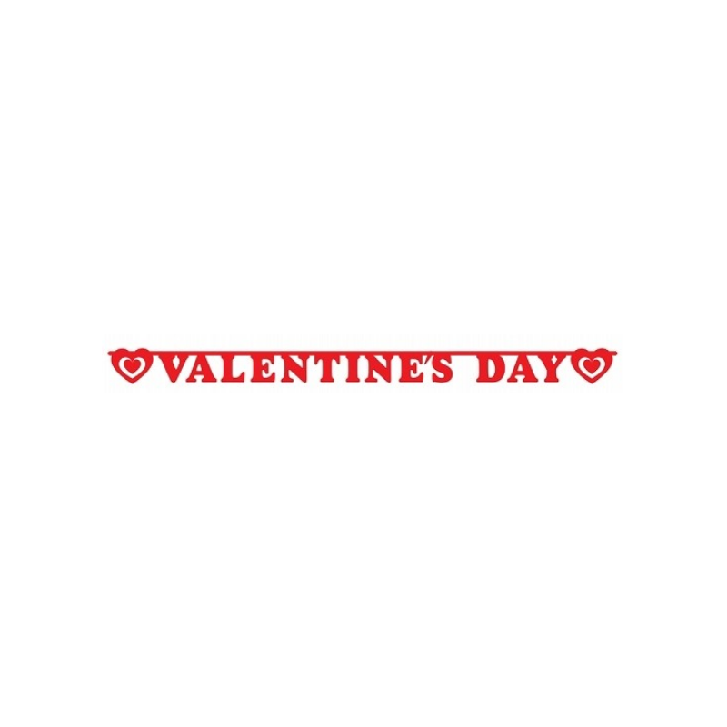 Baner walentynkowy czerwony Valentines Day 2m - 2