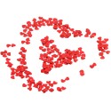 Konfetti ozdobne sypkie czerwone serca 10mm 30g - 2
