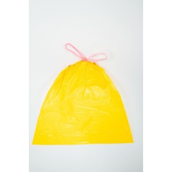 Worki na śmieci zapachowe z taśmą 35l 14szt żółte - 12