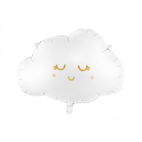 Balon foliowy na hel chmurka biała chmura 51cm - 1