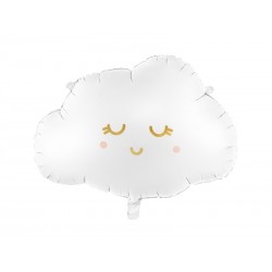 Balon foliowy na hel chmurka biała chmura 51cm