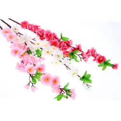 Gałązka dekoracyjna kwitnąca jabłoń sztuczna róż