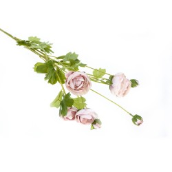 Kamelia mini sztuczna gałązka biała różowa 82cm