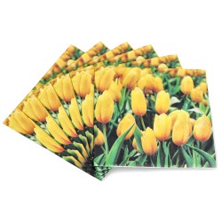 Serwetki papierowe jednorazowe kwiaty tulipan - 2