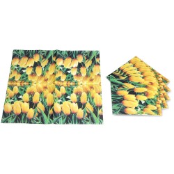 Serwetki papierowe jednorazowe kwiaty tulipan - 3