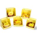 Kurczaki kurczaczki żółte w koszyczku dekoracja x1 - 2