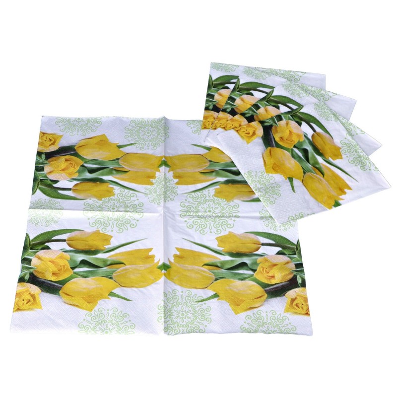 Serwetki papierowe jednorazowe wiosna wielkanoc  - 4