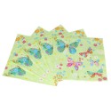 Serwetki papierowe z nadrukiem motyle pastelowe  - 2