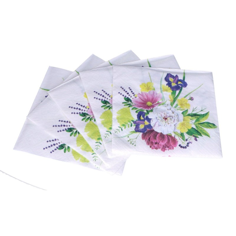 Serwetki papierowe jednorazowe wiosenne kwiaty x20 - 2