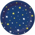Talerzyki papierowe jednorazowe gwiazdy kosmos - 1