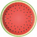 Talerzyki papierowe jednorazowe okrągłe owoc arbuz - 1