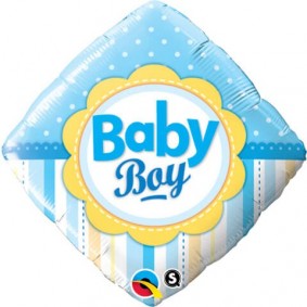 Balon foliowy baby shower dla chłopca na hel 45cm - 1