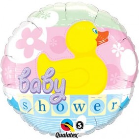 Balon gumowy okrągły dekoracja baby shower kaczka - 1