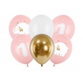 Balony lateksowe z nadrukiem na roczek urodzinowe - 1