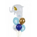 Balony lateksowe urodzinowe na roczek niebieskie - 2
