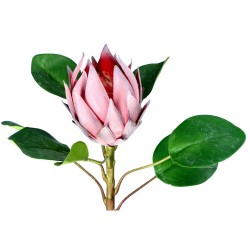 Prothea na łodydze sztuczny kwiat duży różowy 52cm - 2