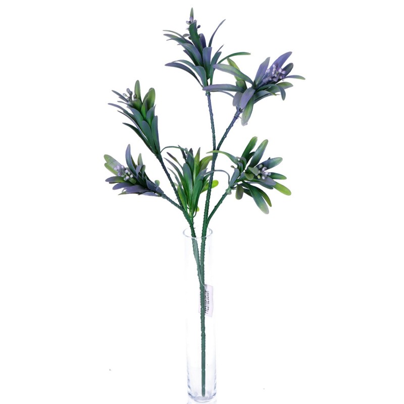 Gałązka zielono-fioletowa 47cm - 1