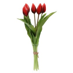 Tulipan gumowy bukiet 5szt 32cm - 1
