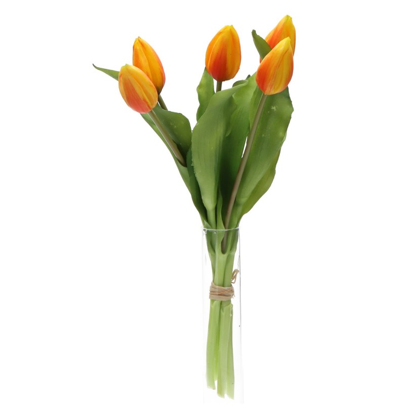 Tulipan gumowy bukiet 5szt 32cm - 2