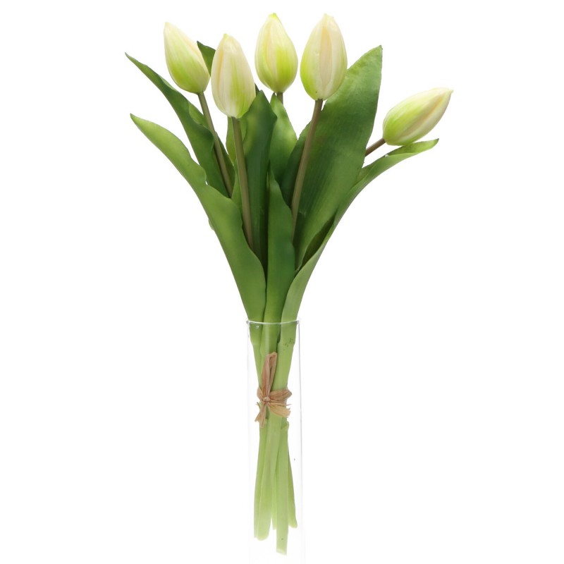 Tulipan gumowy bukiet 5szt 32cm - 3