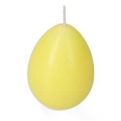 Świeca jajko pisanka wielkanocna żółta wielkanoc