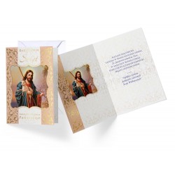 Kartka ozdobna Wielkanocna z życzeniami + koperta